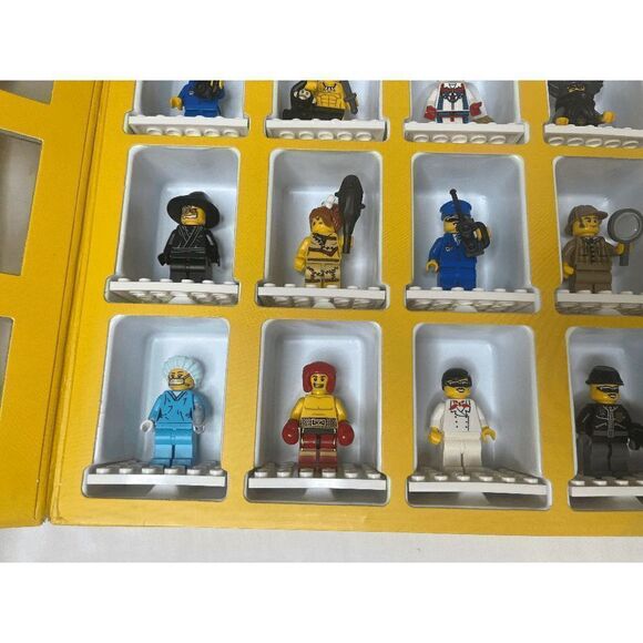 Various Lego Minifigures 2010-2015 Series in Display Case Boxer Cave Man Woman - Picture 6 of 8